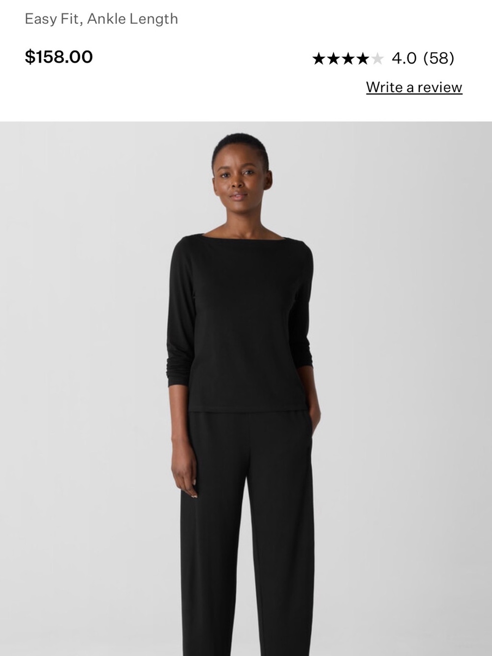 Eileen fisher lantern pant